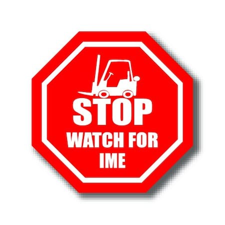 Ergomat 16in OCTAGON SIGNS - Stop Watch for IME DSV-SIGN 256 #0992 -UEN